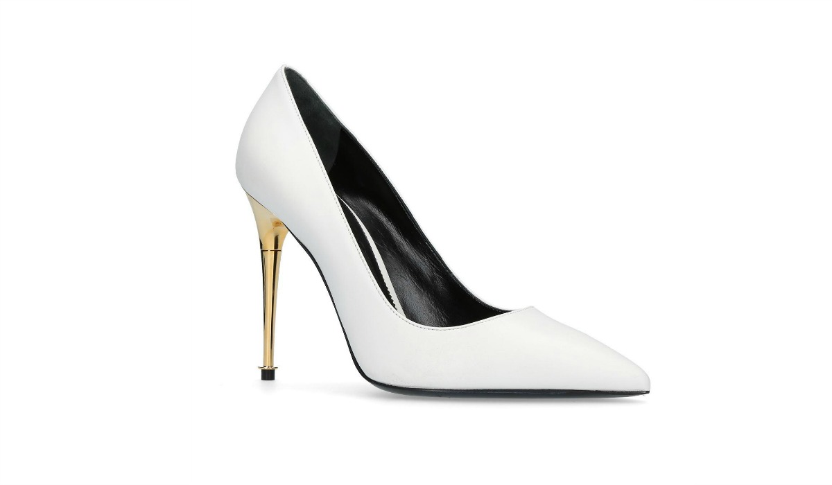 Tom Ford White Leather Wedding Shoes