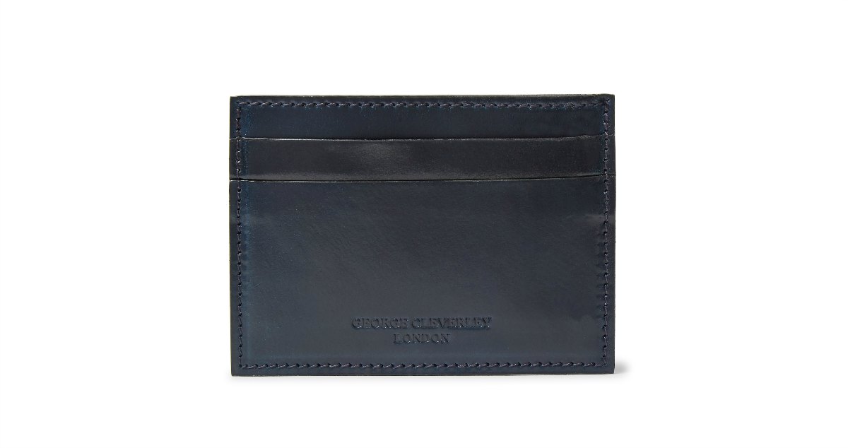 George Cleverley Horween Shell Cordovan Leather Cardholder