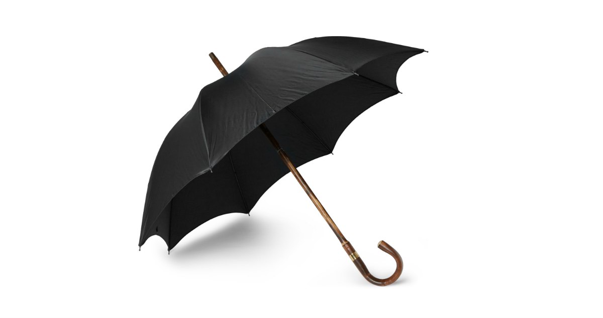 Kingsman + Swaine Adeney Brigg Chestnut Wood-Handle Umbrella