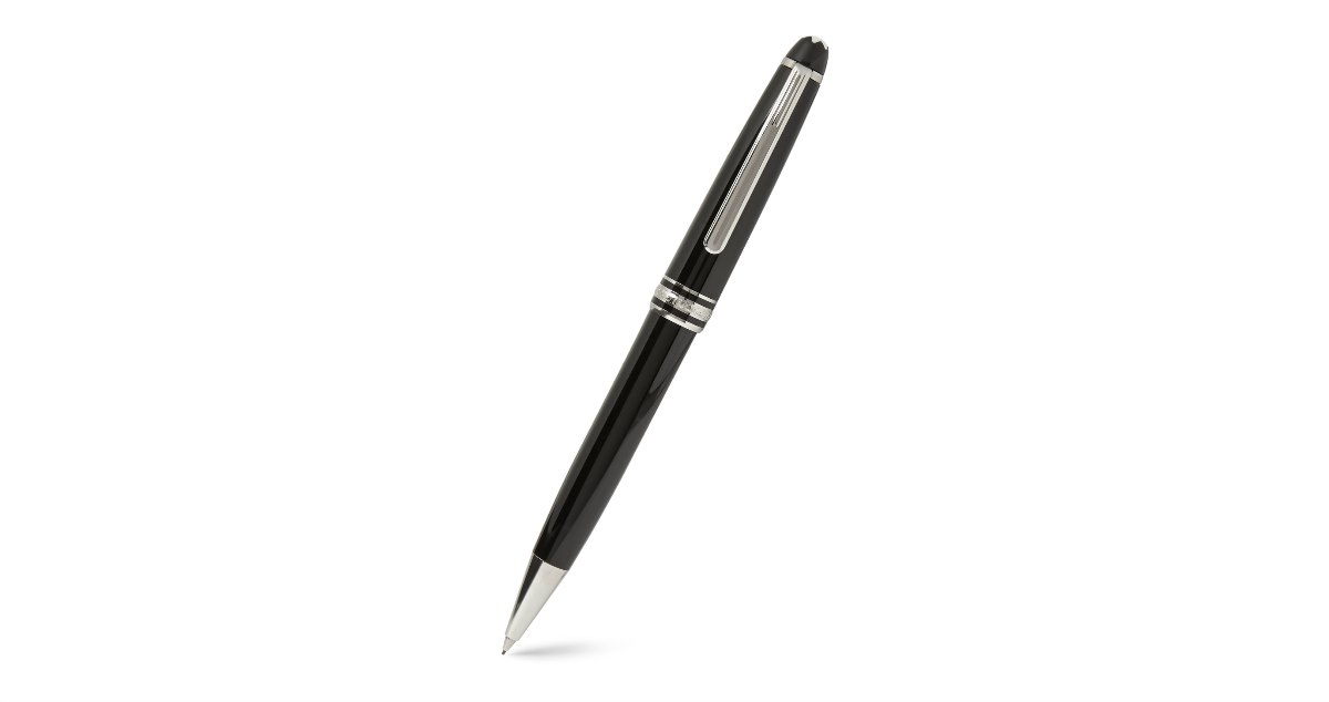 Mont Blanc Meisterstück Resin And Platinum-Plated Ballpoint Pen